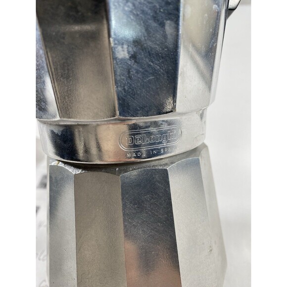 Delonghi 4-6 Cup Moka Express Stovetop Espresso Coffee Maker Pot Good Condition - Picture 2 of 11
